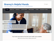 Tablet Screenshot of grannyshelpinghands.org